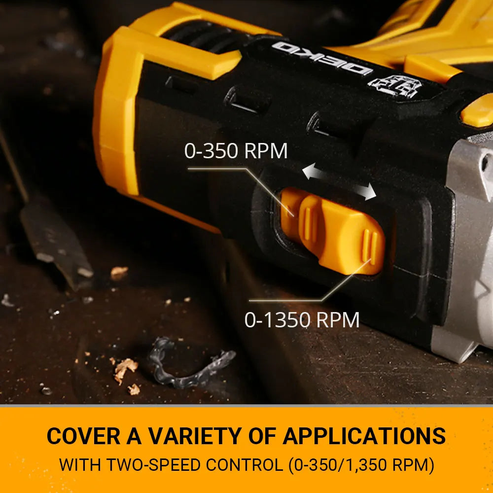 DEKO Cordless Drill 12V/16V/20V – Mini Wireless Electric Screwdriver with Lithium-Ion Battery for Home DIY