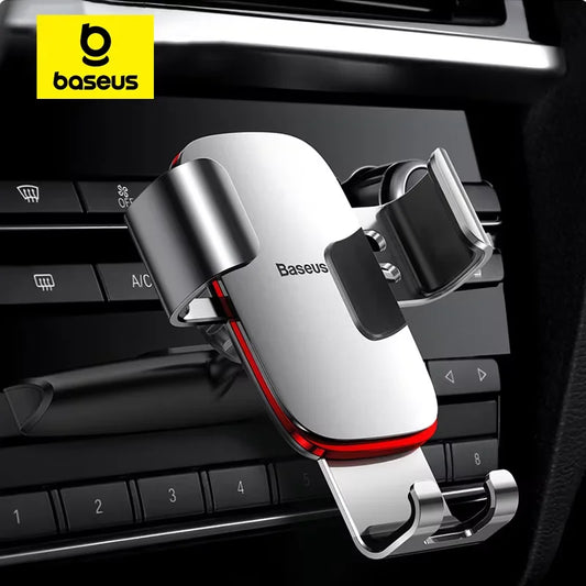 Baseus Air Vent Car Phone Holder - Metal CD Slot Mount for iPhone & Samsung