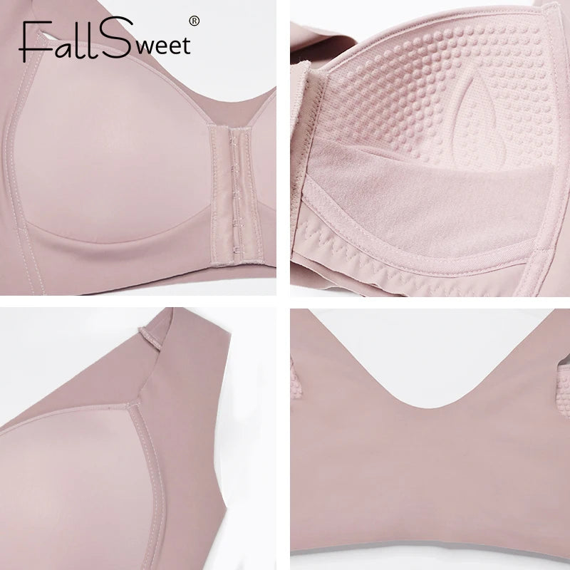 FallSweet Front Closure Bras for Women Plus Size
