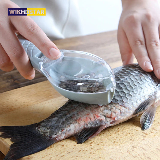 WIKHOSTAR Fish Scale Scraper - Fast, Efficient Fish Skin Cleaning Tool