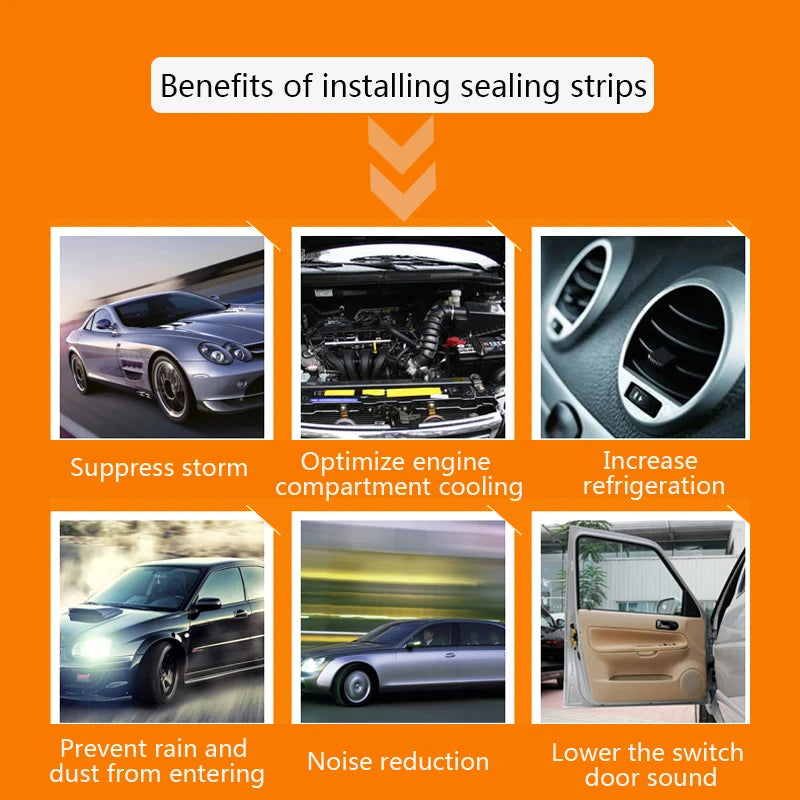 Car Door Seal Strip - Auto Rubber Weatherstrip