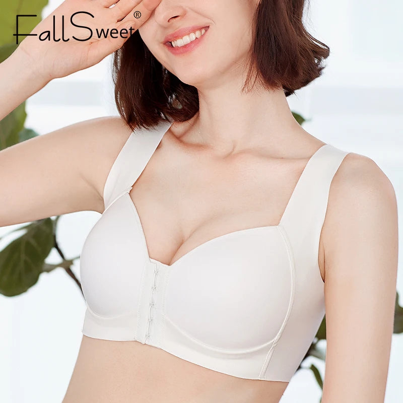 FallSweet Front Closure Bras for Women Plus Size
