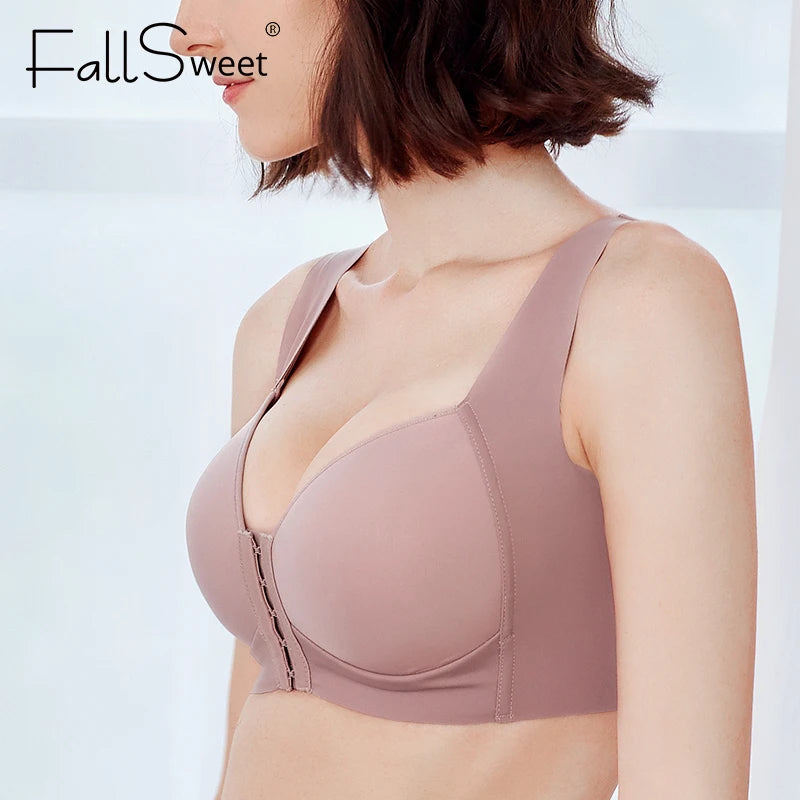 FallSweet Front Closure Bras for Women Plus Size