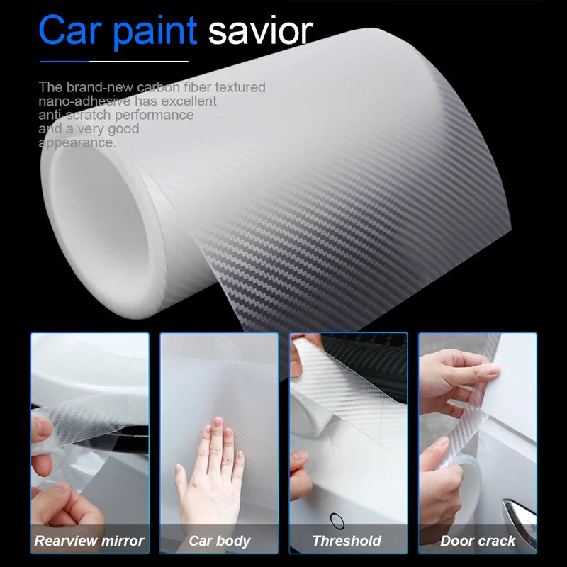 3D Carbon Fiber Auto Door Edge Protector Film