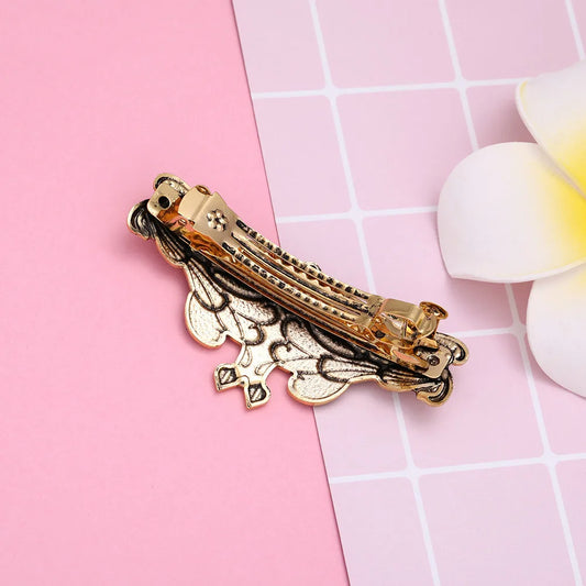 Skyrim Retro Vintage Butterfly Style Hairpins - Antique Silver Metal Hair Clips for Women