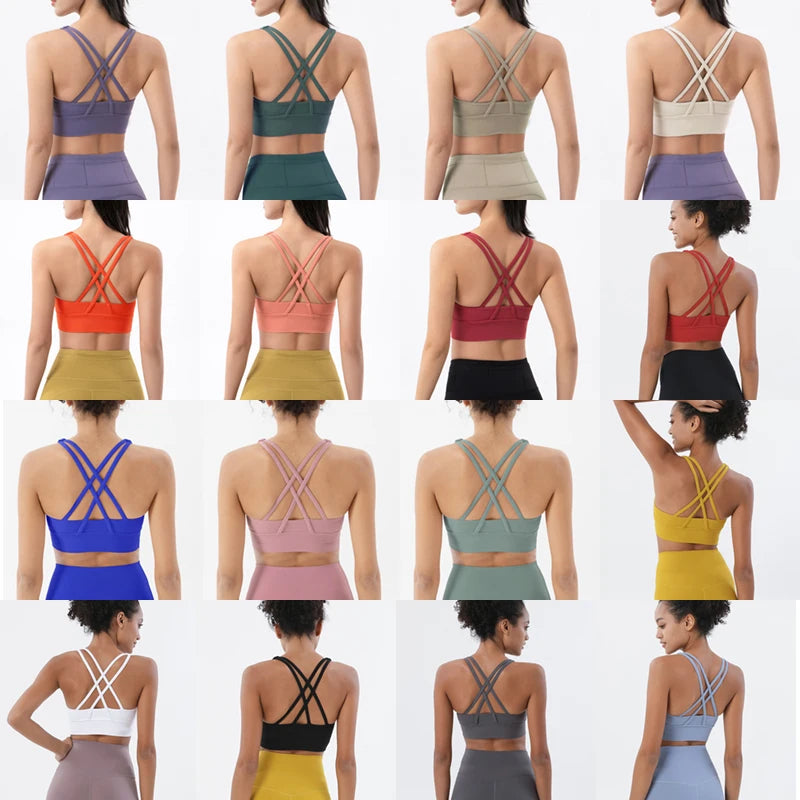 SOISOU Women's Cropped Bralette - Breathable Sports Bra in 25 Colors