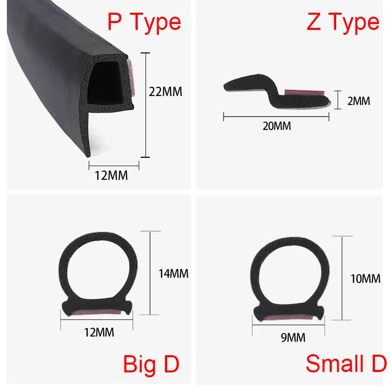 Car Door Seal Strip - Auto Rubber Weatherstrip