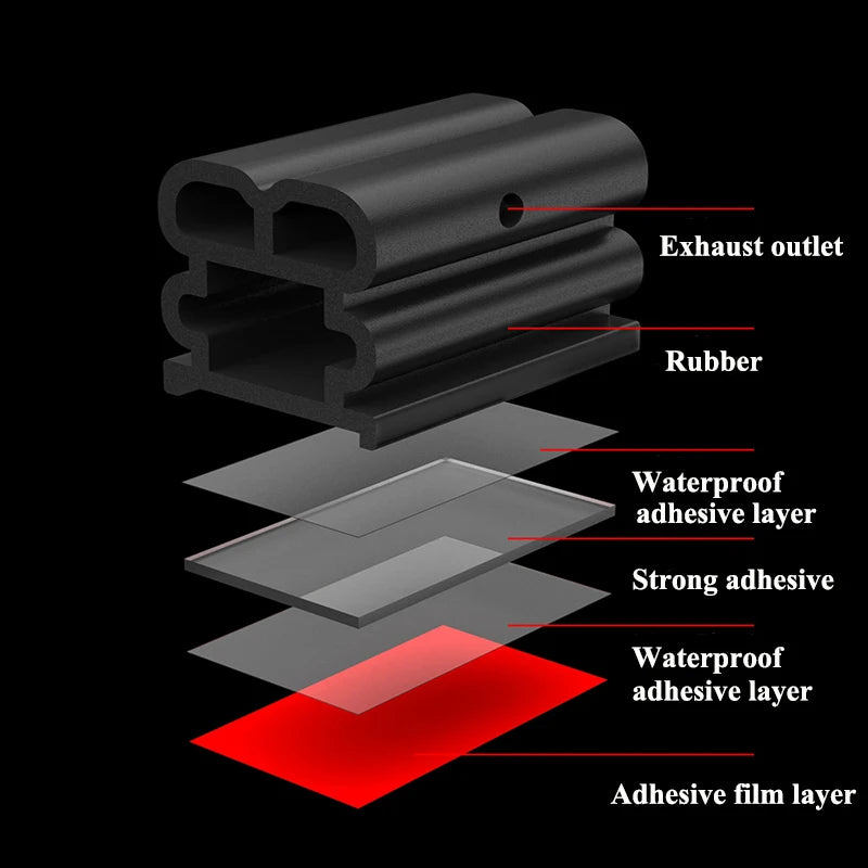 SEAMETAL Car Door Rubber Seal Strip