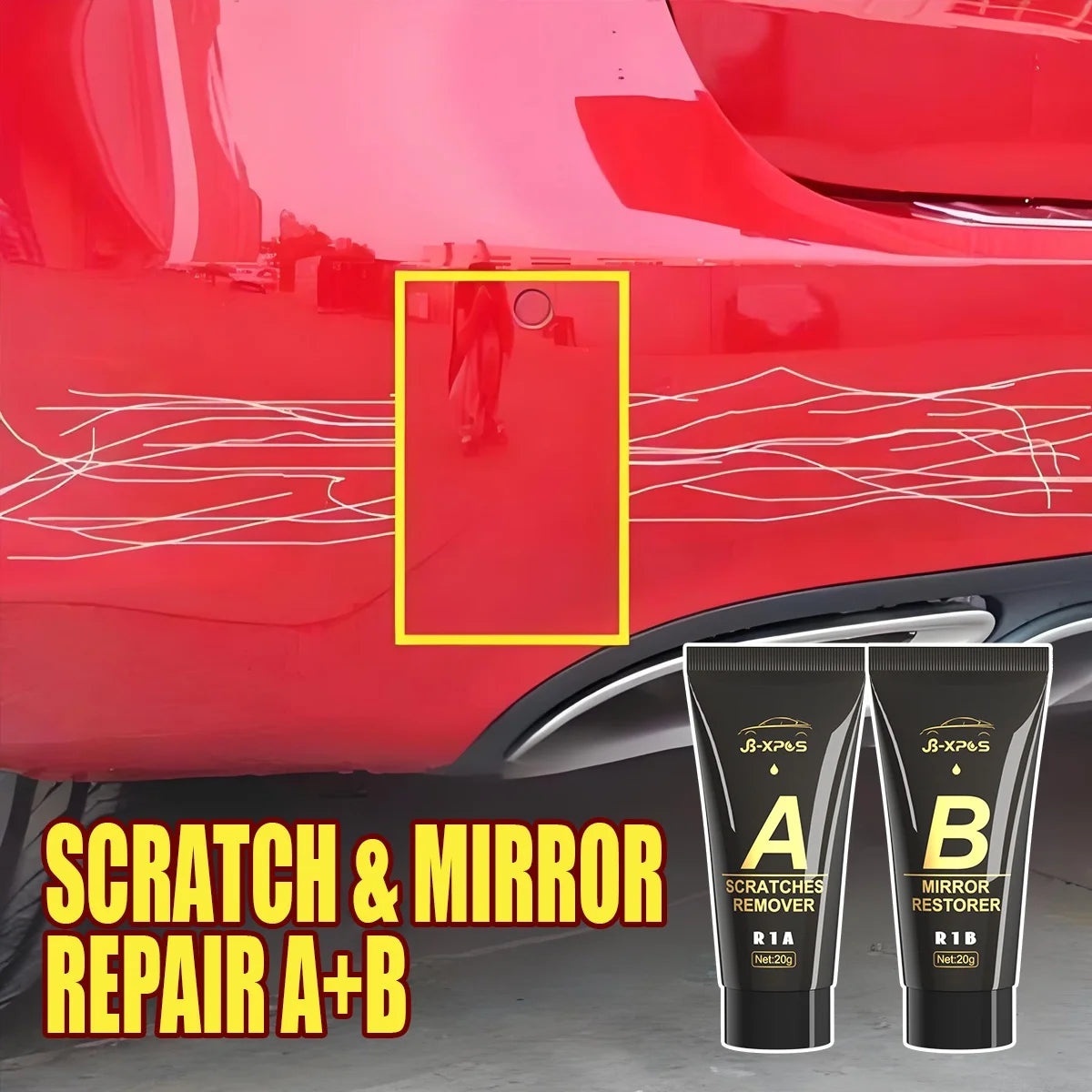 Car Scratch Remover Paint Care Set - R1 Auto Scratch Repair and Polishing