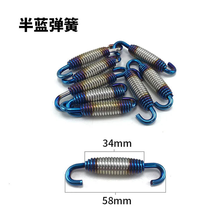 Universal Motorcycle Exhaust Spring Hooks - 2PC Set