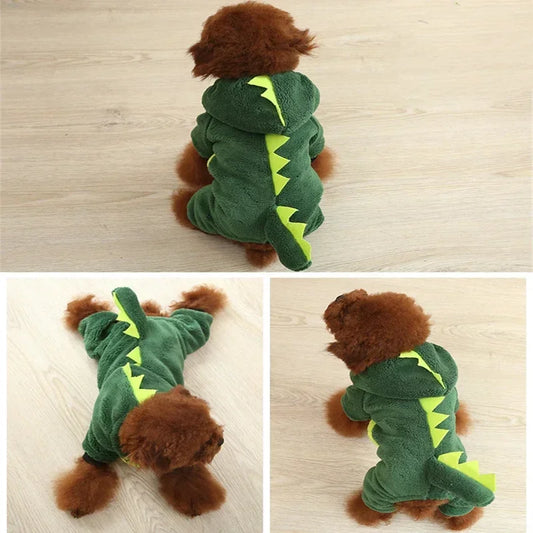 Soft Warm Fleece Dog Jumpsuits for Small Dogs, Puppies, and Cats - Cozy Hoodies for Chihuahua and Yorkshire Terriers