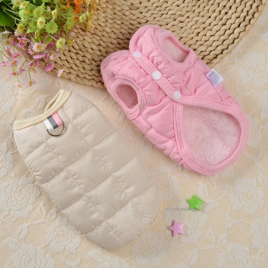 Winter Warm Dog Coat Jacket for Small Dogs - Windproof Padded Pet Clothing