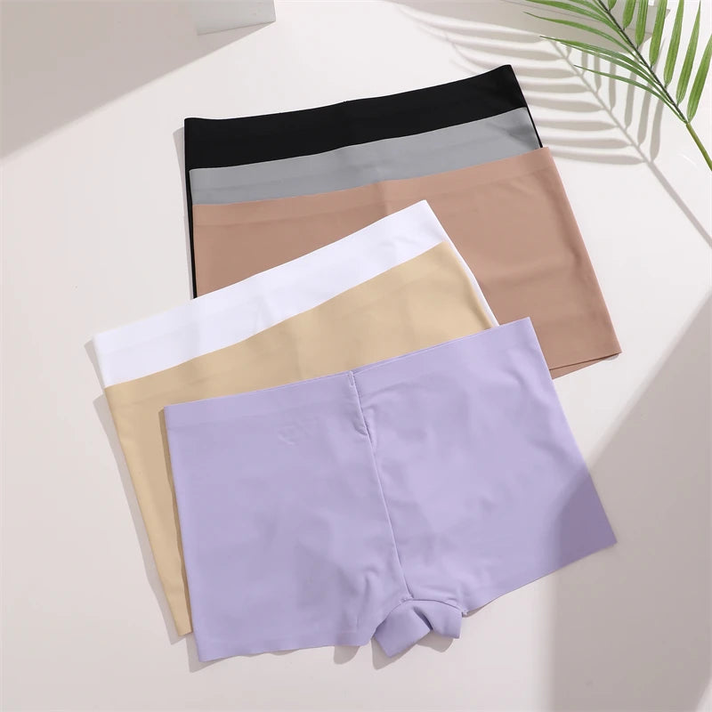 FINETOO 3pc Seamless Soft Boyshort Women's Panties
