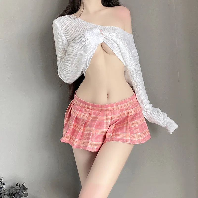 School Girls Uniform Cosplay Lingerie Set