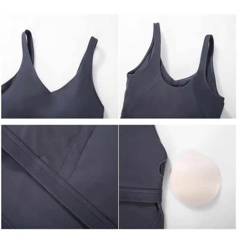 Nepoagym PASSION Tank Top with Built-In Bra for Yoga & Gym