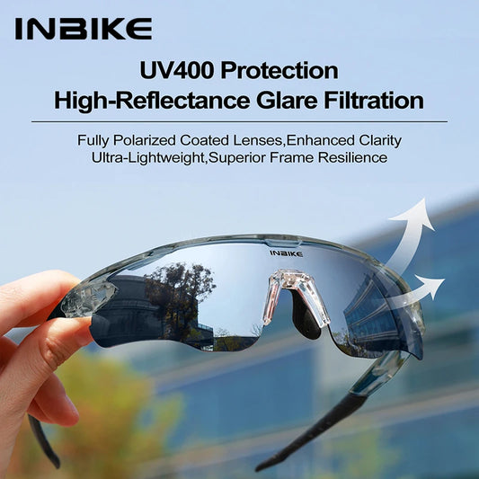 INBIKE Polarized Cycling Glasses with UV400 Protection for Outdoor Sports