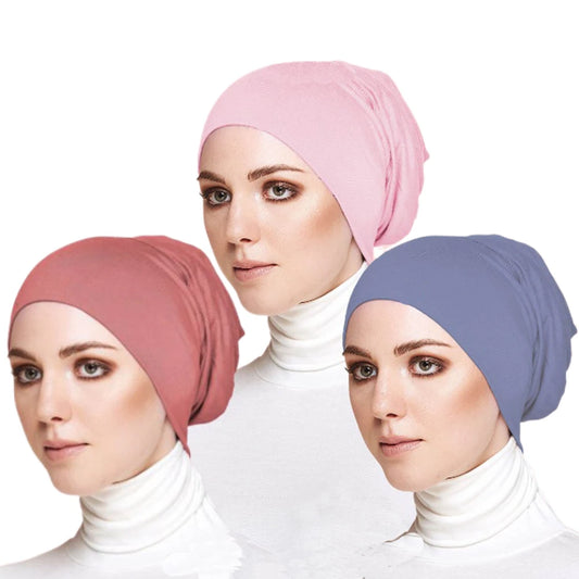 Soft Cotton Under Scarf Cap for Women - Ready-to-Wear Hijab Bonnet