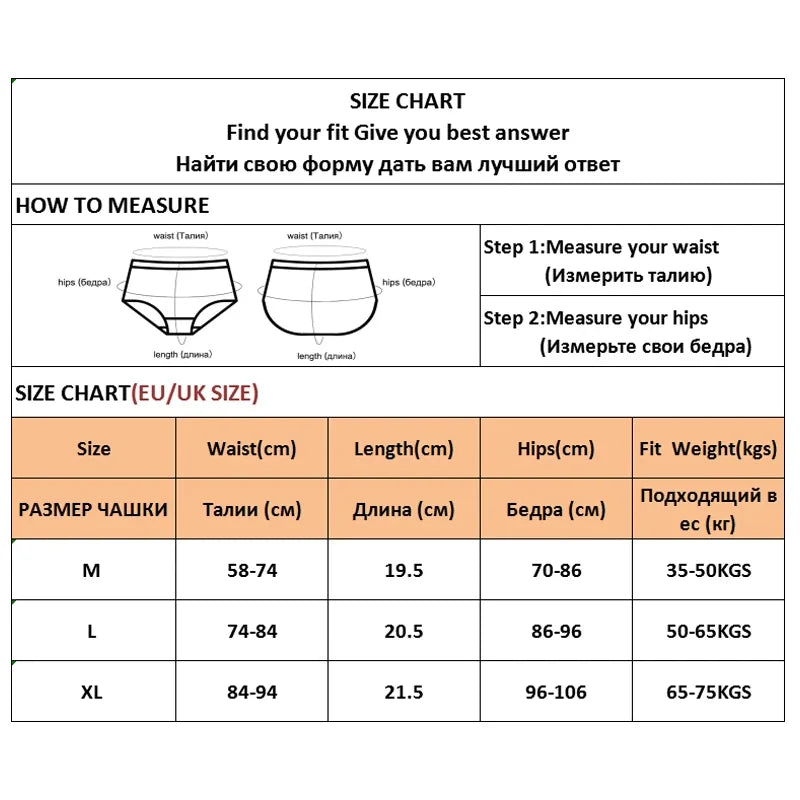 FINETOO Cotton Brazilian Panties 3Pcs Set
