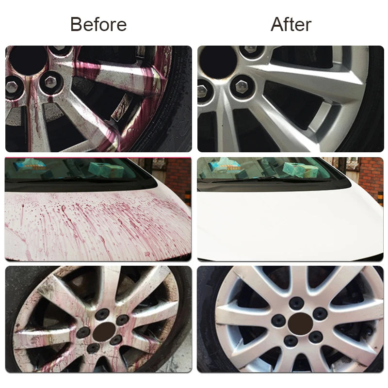 HGKJ Car Paint & Wheel Iron Particles Powder Cleaning Super Rust Dust Remover Spray