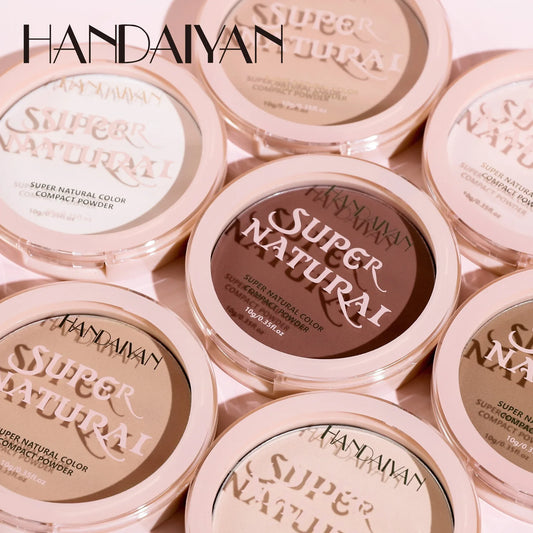 8 Color Matte Face Pressed Powder - 24 Hour Oil Control & Waterproof Foundation