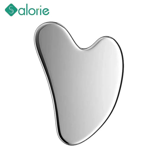 Stainless Steel Gua Sha Board for Face and Body Massage - Facial Scraping Plate and Spa Scraper