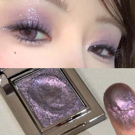 Metallic Glitter Eyeshadow Cream - Ice Purple Pearlescent Palette