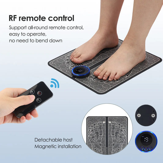 EMS Foot Massager Pad for Pain Relief and Enhanced Relaxation