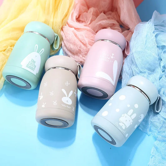Mini 320ml Cute Thermos Bottle - Portable Thermal Mug for Kids and Girls