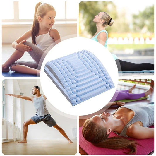 Back Stretcher Neck Pillow - Posture Corrector and Lumbar Support Massager for Relaxation