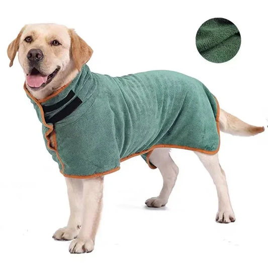 Absorbent Quick Drying Dog Bathrobe - Perfect for Small & Large Dogs