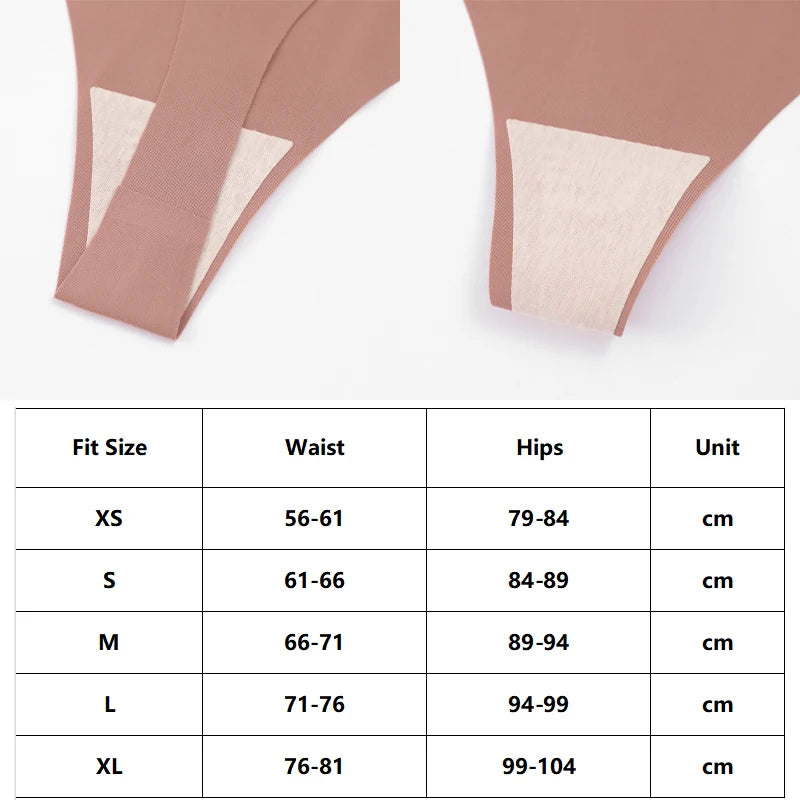 FINETOO 4pcs Women's Seamless Panties