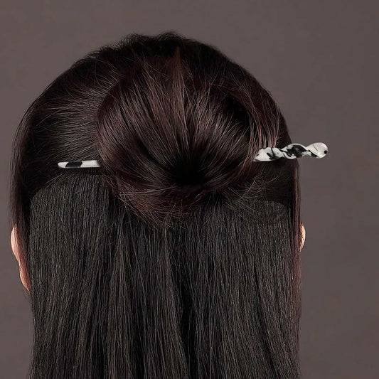 Vintage Chinese Style Hair Sticks for Women - Fashion Acetate Chopstick Hair Clips Jewelry Accessories