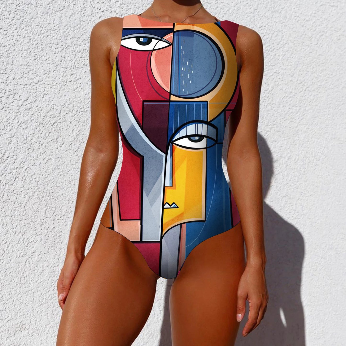 Floral Luxe Lace-Up One-Piece Swimsuit – Push-Up Beachwear for Women