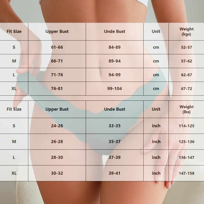 4pcs Seamless Knitting Underwear for Women