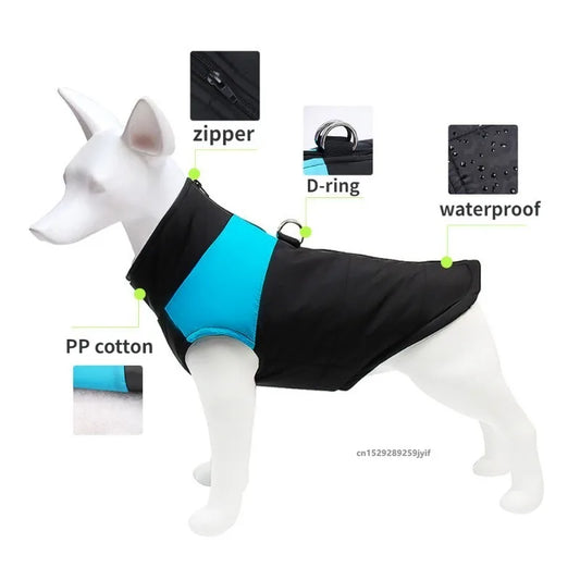 Winter Pet Clothes for Dogs - Warm Waterproof Vest Jacket for Small to Large Breeds