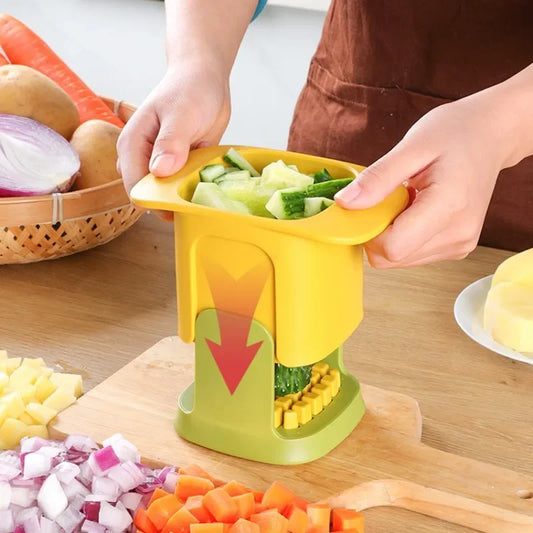 Multifunctional Cucumber Potato Slicer - Hand Pressure Onion Dicer & Vegetable Chopper