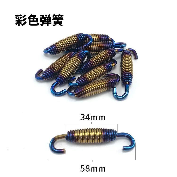 Universal Motorcycle Exhaust Spring Hooks - 2PC Set