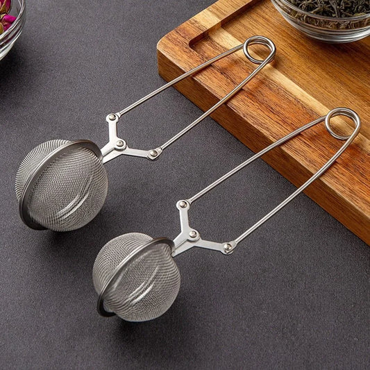Stainless Steel Spoon Tea Ball Infuser - Mesh Strainer for Loose Leaf Tea