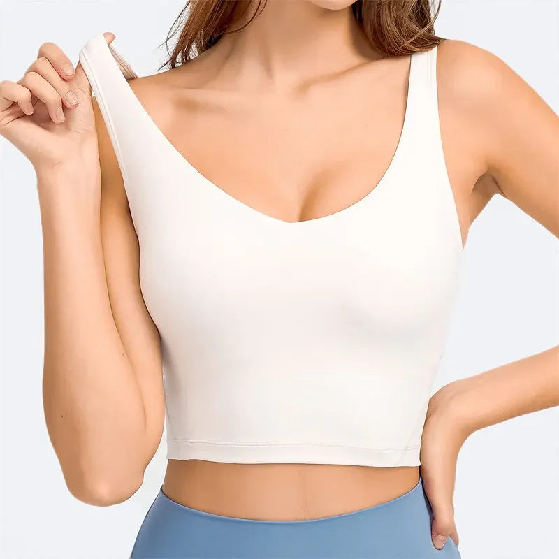 Nepoagym PASSION Tank Top with Built-In Bra for Yoga & Gym