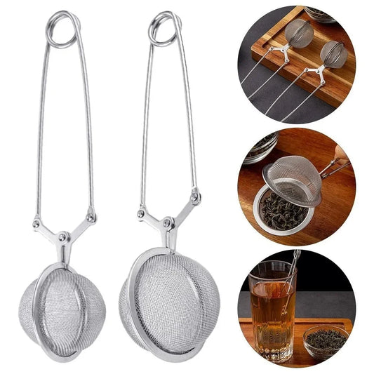 Stainless Steel Spoon Tea Ball Infuser - Mesh Strainer for Loose Leaf Tea
