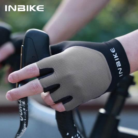 INBIKE 2025 Summer Cycling Gloves for Men - Shock-Absorbing Padded Breathable Bicycle Gloves