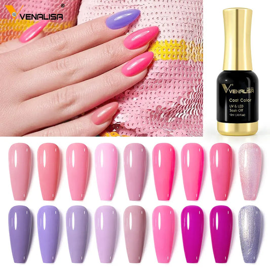 Venalisa Tempered Top Coat Nail Paint Gel - 111 Colors