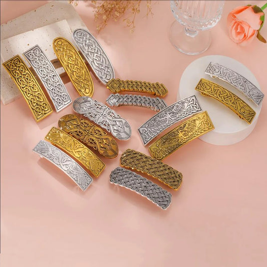 Skyrim Compass Hairpins - Vintage Amulet Celtic Knot Nordic Runes Tree of Life Barrette Hair Clip Accessories for Women