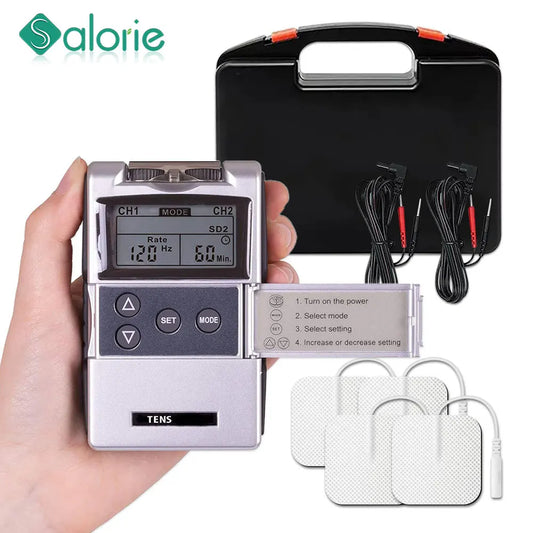 EMS TENS Unit Machine - Electric Muscle Therapy Stimulator for Pain Relief