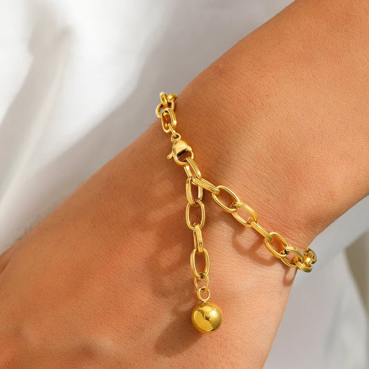 Minimalist Stainless Steel Tassel Bracelets for Women - Chic Jewelry for Banquet Gifts