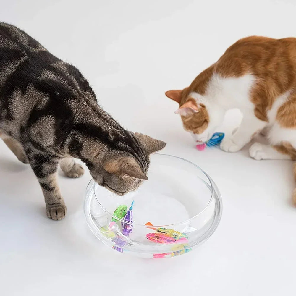 Pet Cat Toy LED Interactive Swimming Robot Fish Toy for Cat - Stimulate Your Pet's Hunter Instincts