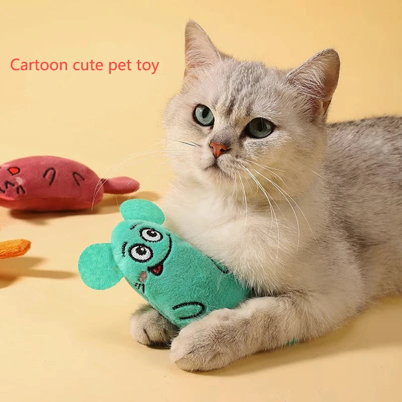 Interactive Plush Cartoon Cat Puppy Toys