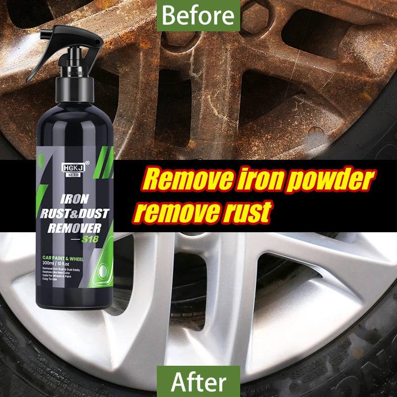 HGKJ Car Paint & Wheel Iron Particles Powder Cleaning Super Rust Dust Remover Spray