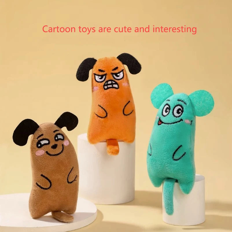 Interactive Plush Cartoon Cat Puppy Toys