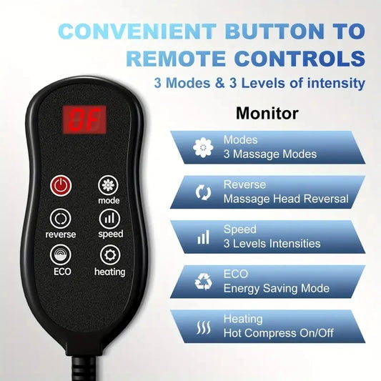 Extra Big Electric Foot Massager with Hot Compress and Shiatsu Kneading